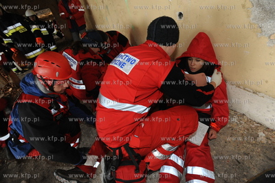 Nadole nad Jeziorem Zarnowieckim. Cwiczenia ratownikow...
