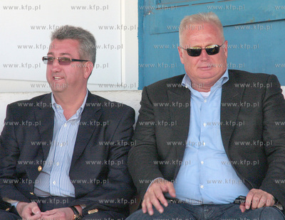 Biznesmen Ryszard Krauze (z lewej) i Olgierd Hoffman...