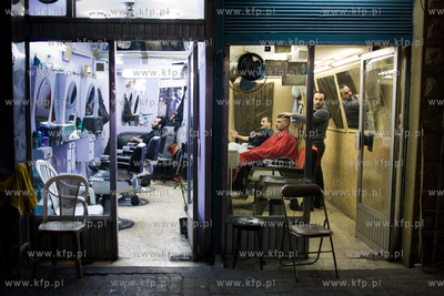 Amman.Jordania NZ Zaklad fryzjerski. 31.10.2009 fot....
