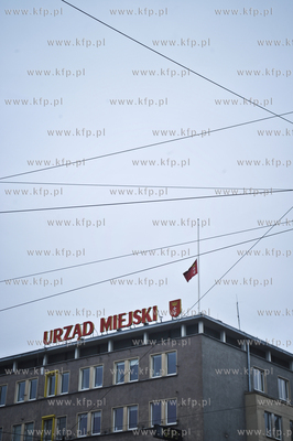 Stare Miasto w Gdansku. Zaloba narodowa po katastrofie...