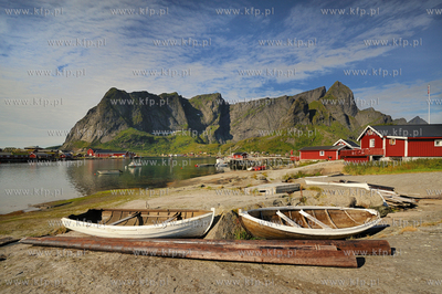 Norwegia , Lofoty, Sakrisoy, polnocna czesc kraju,...