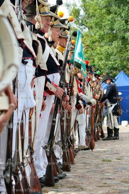 Rekonstrukcja bitwy z okresu kampanii napoleonskiej...