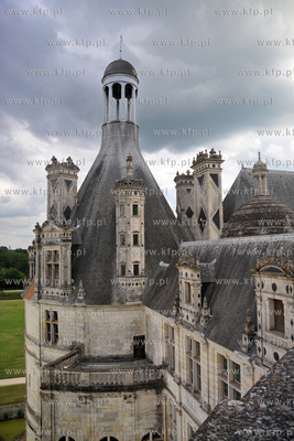 Zamek w Chambord, najwiekszy z zamkow w dolinie Loary....