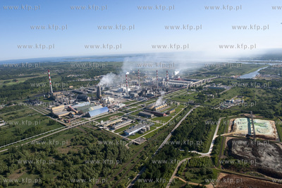 Zakłady Chemiczne POLICE SA z lotu ptaka. Police kolo...