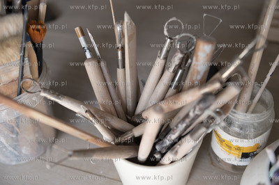 Gdańsk Oliwa. Pracownia Wela Ont Ceramika. Drobne...