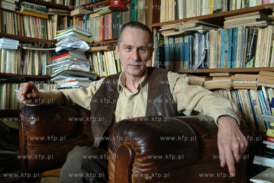 Andrzej Waskiewicz - poeta z Gdanska. 27.09.2002 fot....