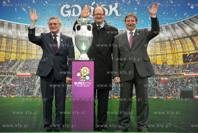 Oficjalne powitanie pucharu Henri Delaunaya w Gdansku....