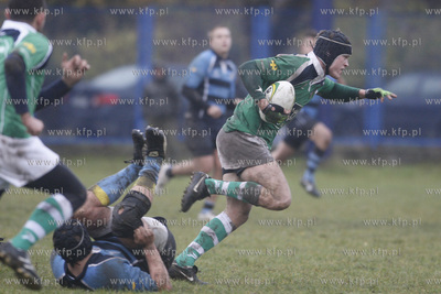 Sopot. Ekstraliga  rugby. Ogniwo Sopot vs. Lechia Gdansk.
06.11.2010
fot....