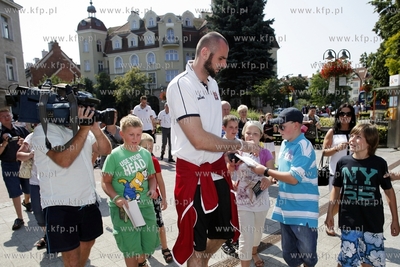 Koszykarze reprezentacji Polski w koszykowce z Marcinem...