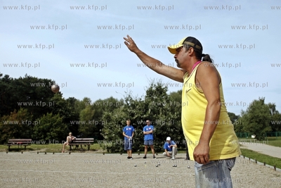 Gdansk. Park Reagana. Festiwal Gry w Petanque w Gdańsku...