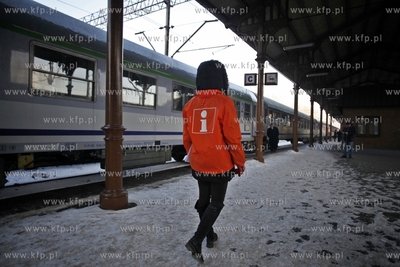 Gdansk. Dworzec Glowny PKP. Strajk kolejarzy.
25.01.2013
fot....