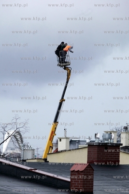 Gdansk Letnica. Akcja uwalniania trzech osob uwiezionych...
