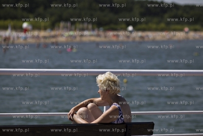 Molo i plaża w Gdańsku Brzeźnie.
06.08.2015
fot....