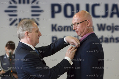 Aula Komendy Wojewódzkiej Policji w Gdańsku przy...