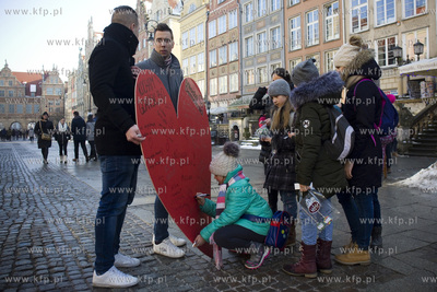 Akcja Kocham Gdańsk, bo...Z okazji Walentynek Młodzi...