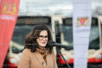 Zajezdnia autobusowa przy ul Hallera w Gdańsku. Konferencja...