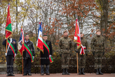 Wojskowy Cmentarz Francuski w Gdańsku. Uroczystości...