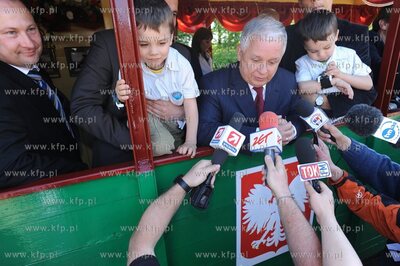 Zachodniopomorskie, Niechorze. Prezydent Lech Kaczynski...