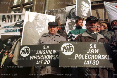 Manifestacja przed Sadem Wojewodzkim w Gdansku w dniu...