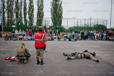 Gdansk. Gimnazjum nr 29 na Suchaninie. Pokazy Gdanskiej...