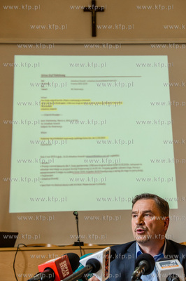 Gdansk. Konferencja prasowa Przewodniczacego Komisji...