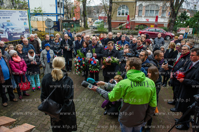 Sopot. Konsul Honorowy Francji Monika Tarnowska, przedstawiciele...
