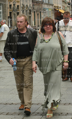 Daniel Olbrychski przebywajacy w Gdyni w zwiazku z...