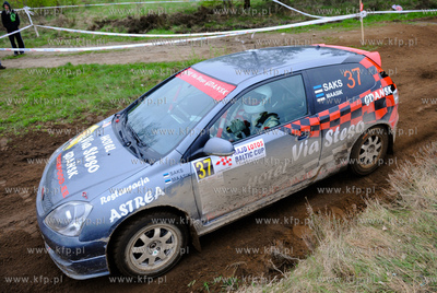 Linia. Odcinek specjalny  6-go Rajdu Lotos Baltic Cup.
W...