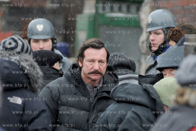 Plan zdjeciowy filmu Walesa w rezyserii Andrzeja Wajdy...