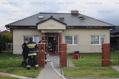 W Domu Opieki w Rumi doszlo do pozaru w pomieszczeniu...