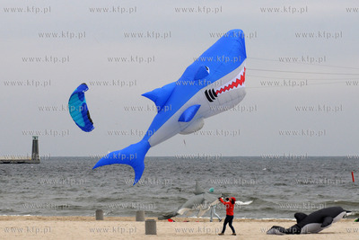 Przepiekne latawce wielkie i mniejsze krolowaly na...