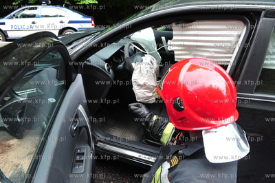 Sopot, ul. Malczewskiego. Wypadek drogowy. Kierowca...