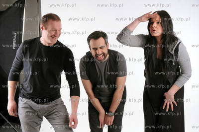 Sesja zdjeciowa Kabaretu Limo. Na zdjeciu Wojciech...