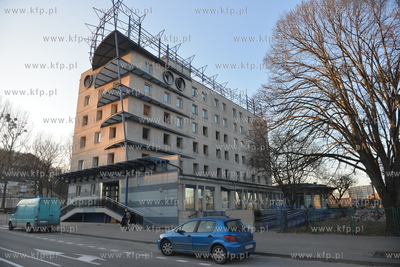 Gdynia. ul. Kielecka. Byla centarla banku Nordea. 17.03.2016...