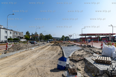 Gdynia Obłuże, rozbudowa ulicy adm. J. Unruga.29.08.2024...
