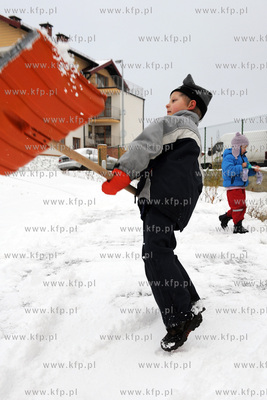 Pierwszy porzadny snieg w Gdansku. Dzieciaki dlugo...
