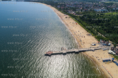 Gdańsk, Brzeźno, molo, plaża, ścieżki rowerowe.22.07.2017...