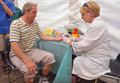 Sobota na molo w Gdansku Brzeznie. Podczas pikniku...