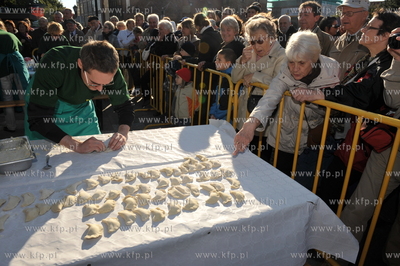 IX Gdanskie Swieto Pieroga na Targu Weglowym w Gdansku....