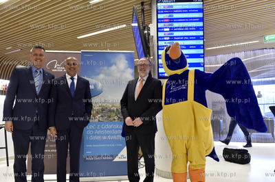 Gdansk. Port Lotniczy Gdańsk im. Lecha Wałęsy. Inauguracyjny...