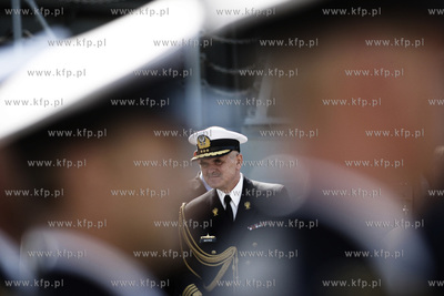 Gdynia Oksywie. Port Wojenny. Admiral floty Tomasz...