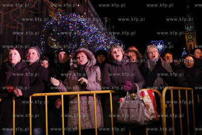 Gdansk. Dlugi Targ. Koncert Cała Polska śpiewa kolędy...