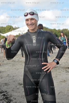 Herbalife Triathlon Gdynia. Nz. poslanka Iwona Guzowska.
10.08.2014
fot....