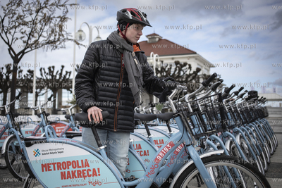 Sopot. Start Systemu Roweru Metropolitalnego MEVO.
26.03.2019
fot....