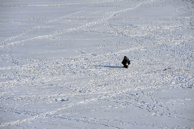 Gdansk. Zamarznieta Martwa Wisla 24.01.2010fot....