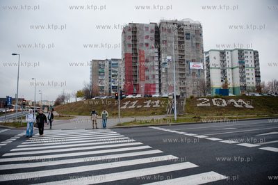 Gdansk. Chelm. 11.11.2011 - kolejny napis ulozony z...
