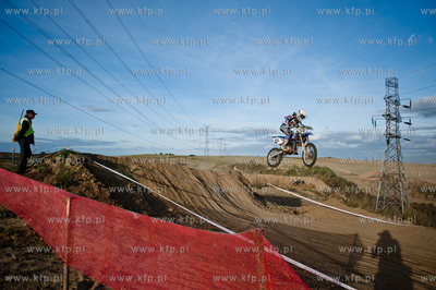 Gdansk. Tor motocrossowy przy ul. Starogardzkiej. Zawody...