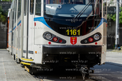 Gdansk. Wrzeszcz. Zajezdnia tramwajowa Zakladu Komunikacji...