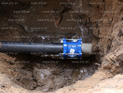 Usuwanie awarii wodociagu wody pitnej w Gdansku na...