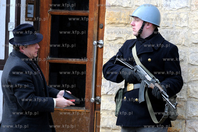 Plan zdjeciowy filmu o masakrze robotnikow na Wybrzezu...